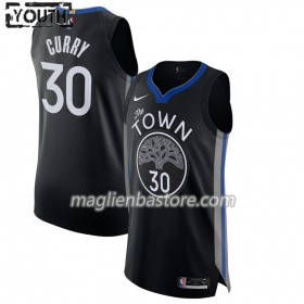 Maglia NBA Golden State Warriors Stephen Curry 30 Nike 2019-20 City Edition Swingman - Bambino